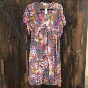 Anthropologie Akemi + Kin floral dress w/ slip 🌸